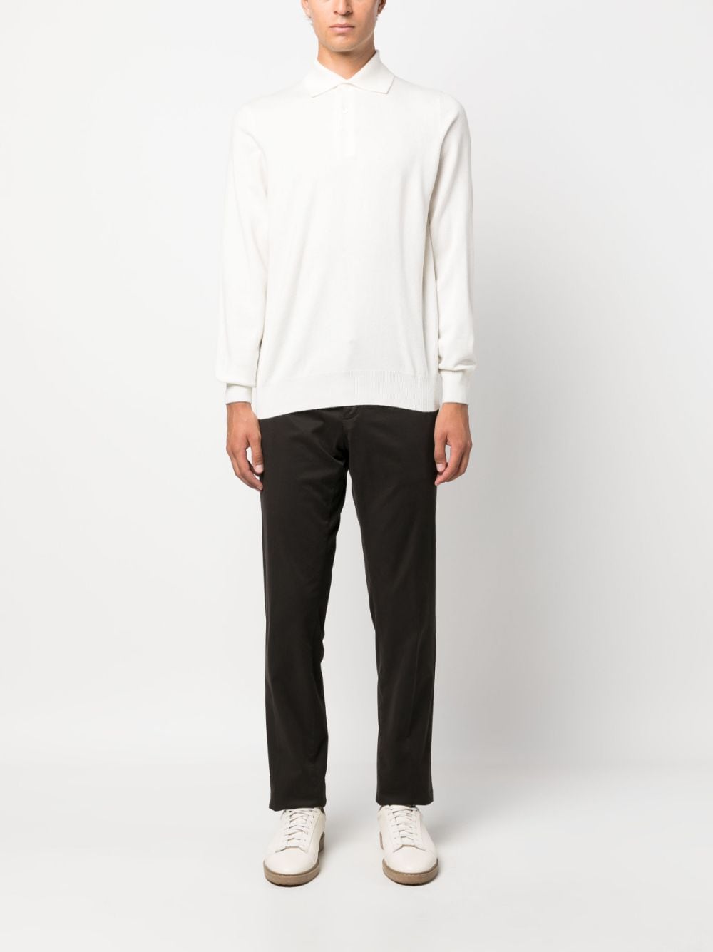 Brunello Cucinelli BRUNELLO CUCINELLI- Cashmere Polo Shirt