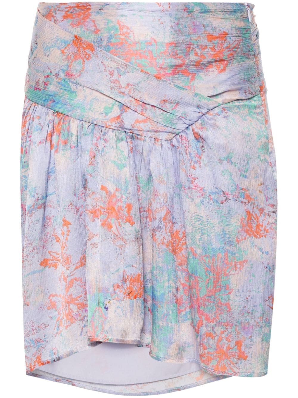 Iro IRO- Floral Print Silk Mini Skirt