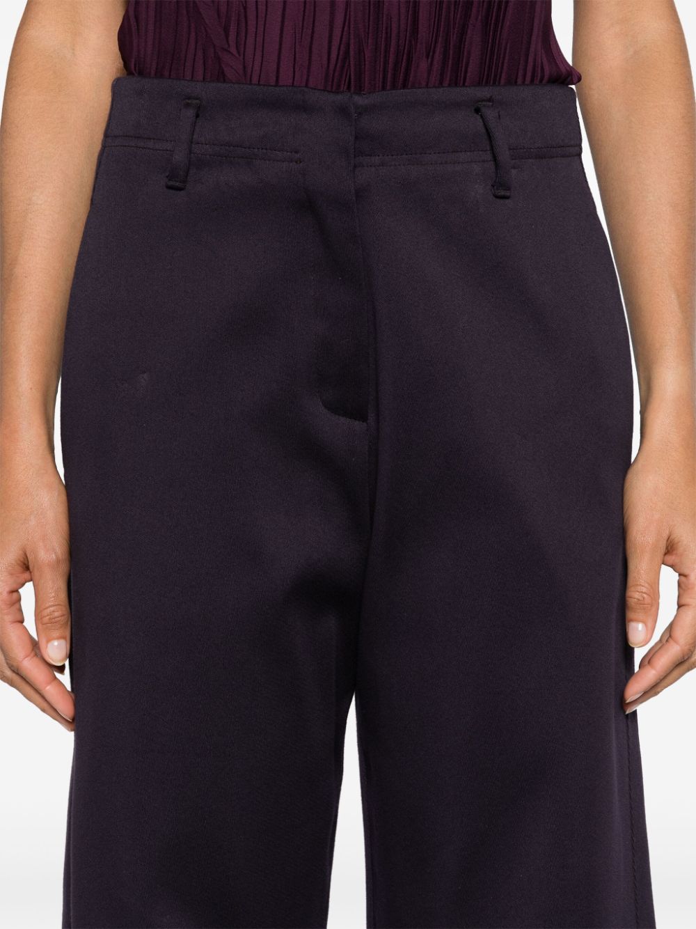 Forte Forte FORTE FORTE- Cotton Blend Straight Trousers