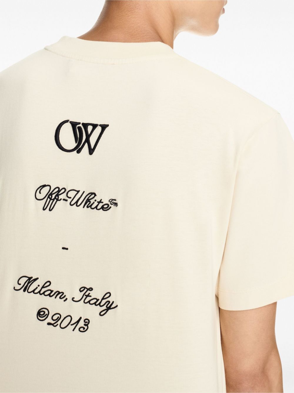 OFF-WHITE OFF-WHITE- Logo Cotton T-shirt