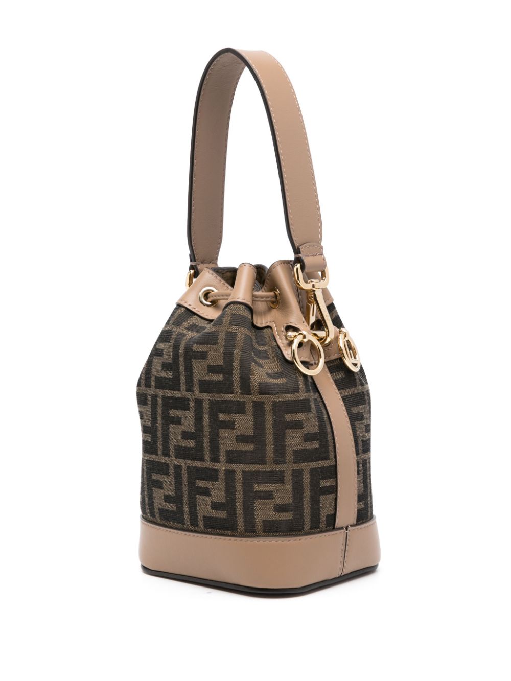 FENDI FENDI- Mon Tresor Mini Leather Bucket Bag