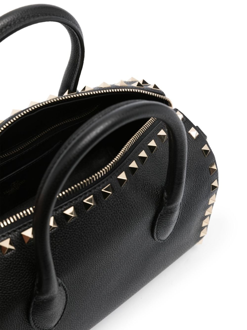 VALENTINO GARAVANI VALENTINO GARAVANI- Rockstud Leather Bowling Bag