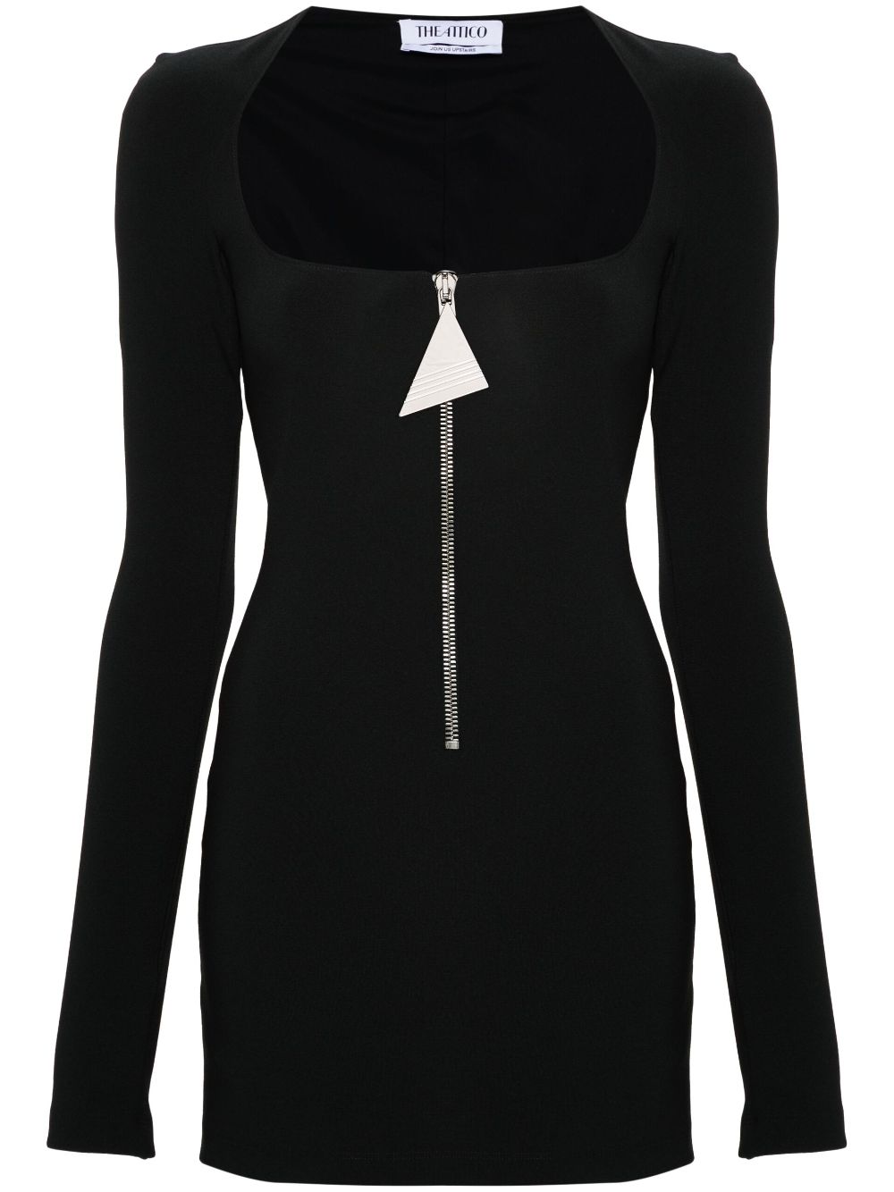 The Attico THE ATTICO- Half-zip Mini Dress