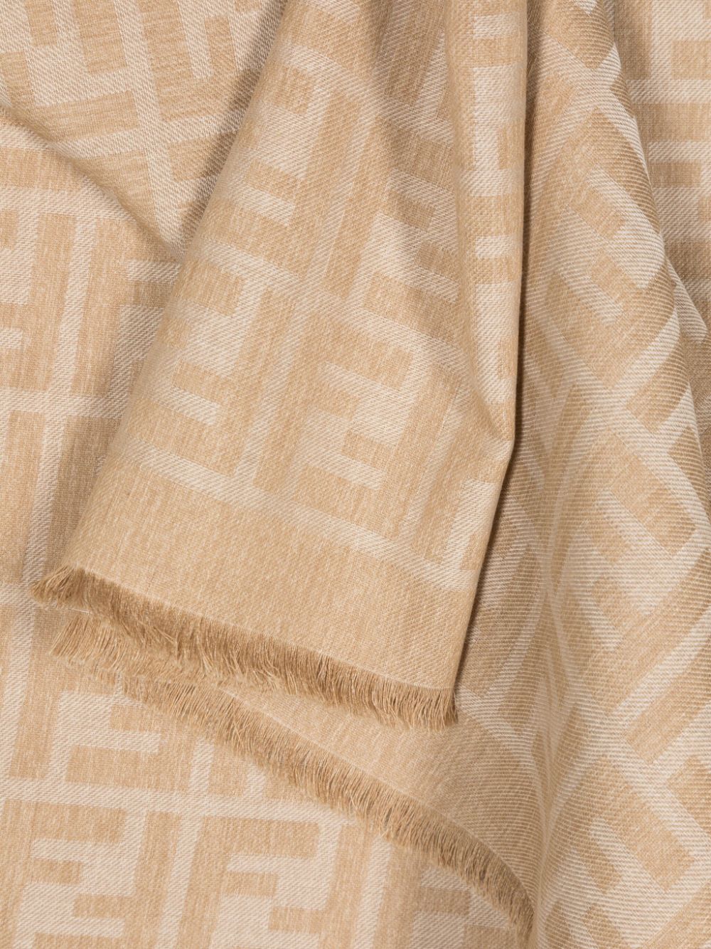 FENDI FENDI- Ff Cotton Blend Scarf