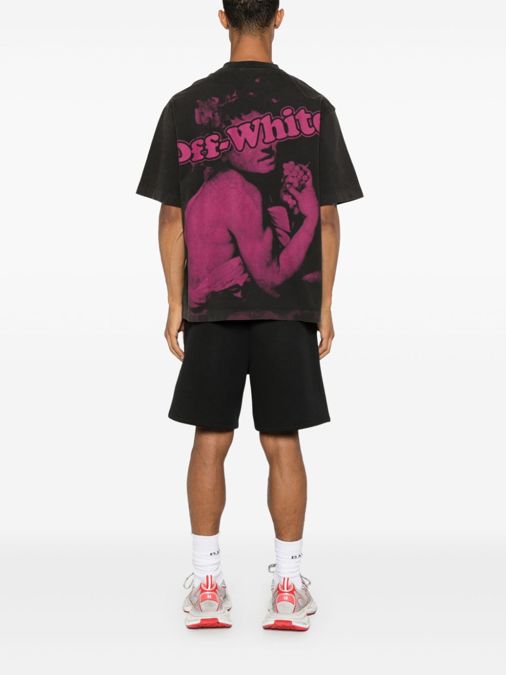 OFF-WHITE OFF-WHITE- Pink Bacchus Skate T-shirt