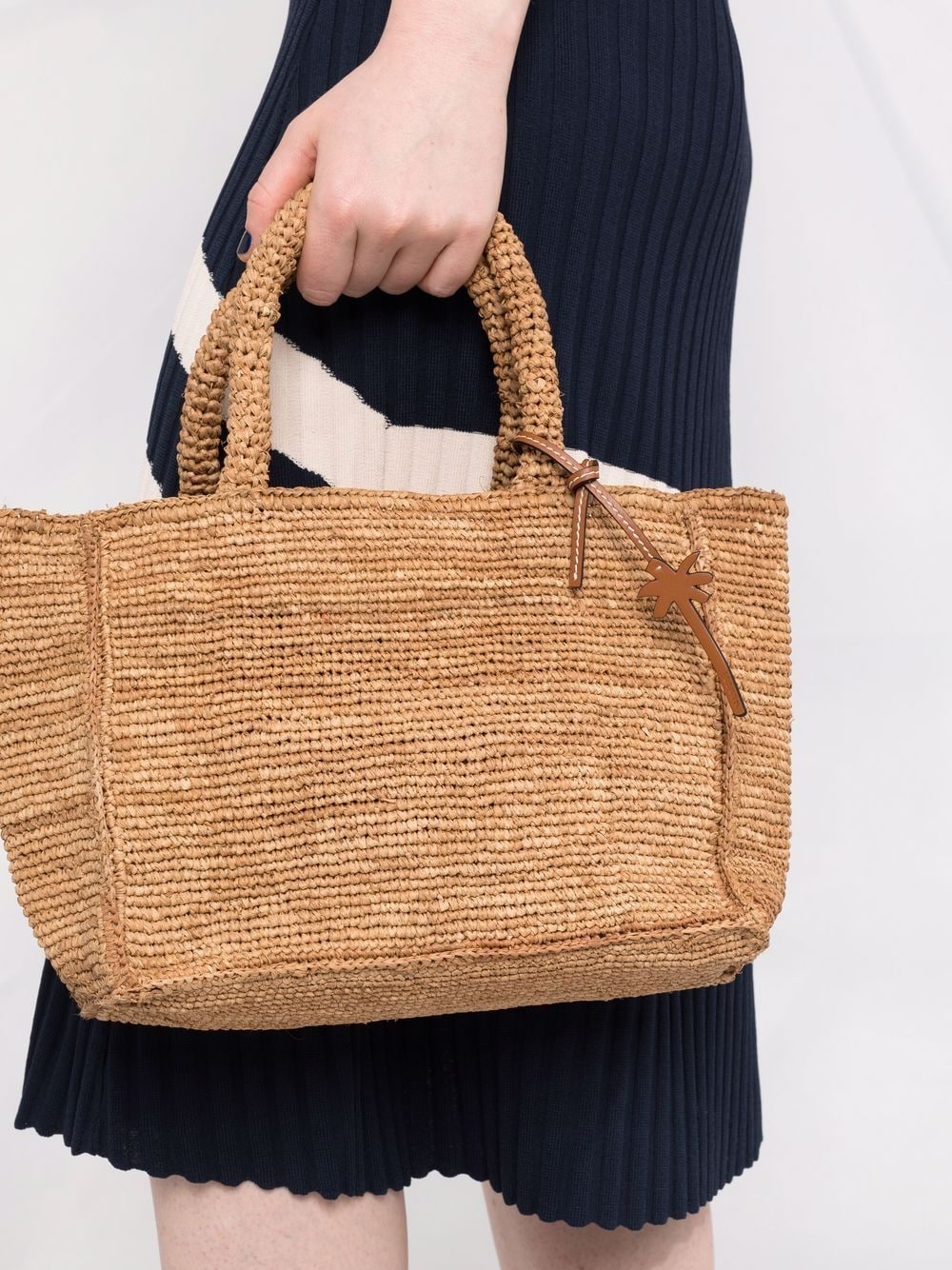 Manebi MANEBI- Sunset Small Raffia Tote Bag