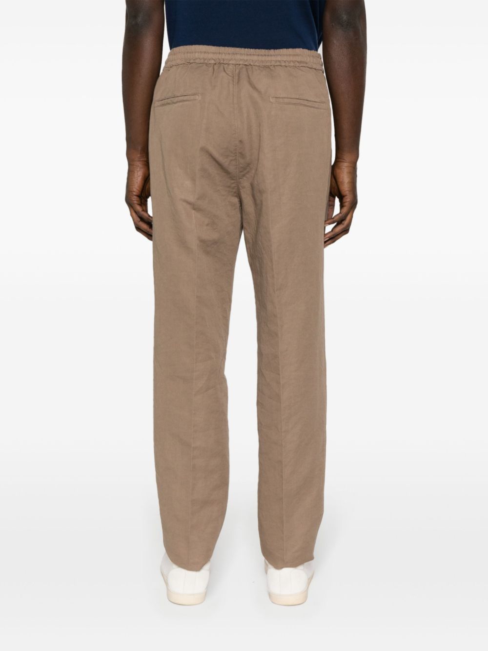 Brunello Cucinelli BRUNELLO CUCINELLI- Linen And Cotton Blend Leisure Trousers