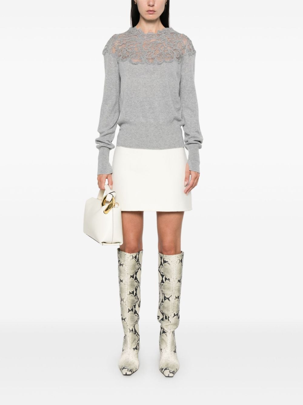 Ermanno Scervino ERMANNO SCERVINO- Embroidered Wool Sweater