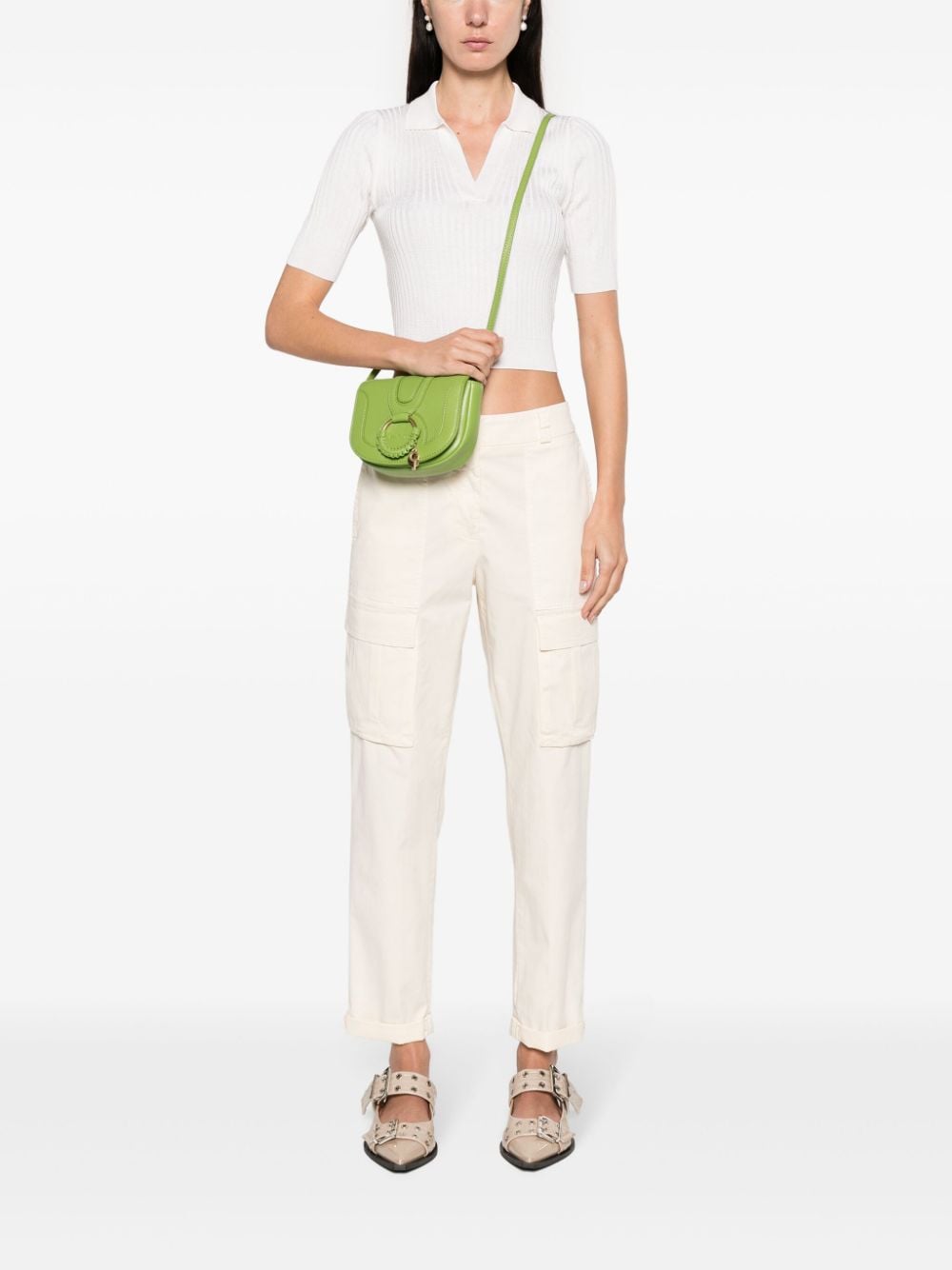 See By Chloé SEE BY CHLOÉ- Hana Mini Leather Crossbody Bag