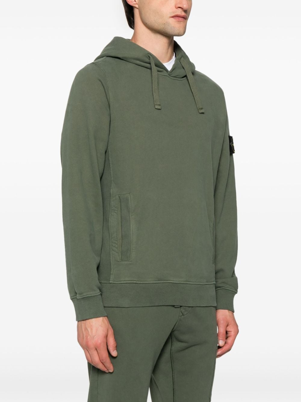 Stone Island STONE ISLAND- Logo Cotton Hoodie