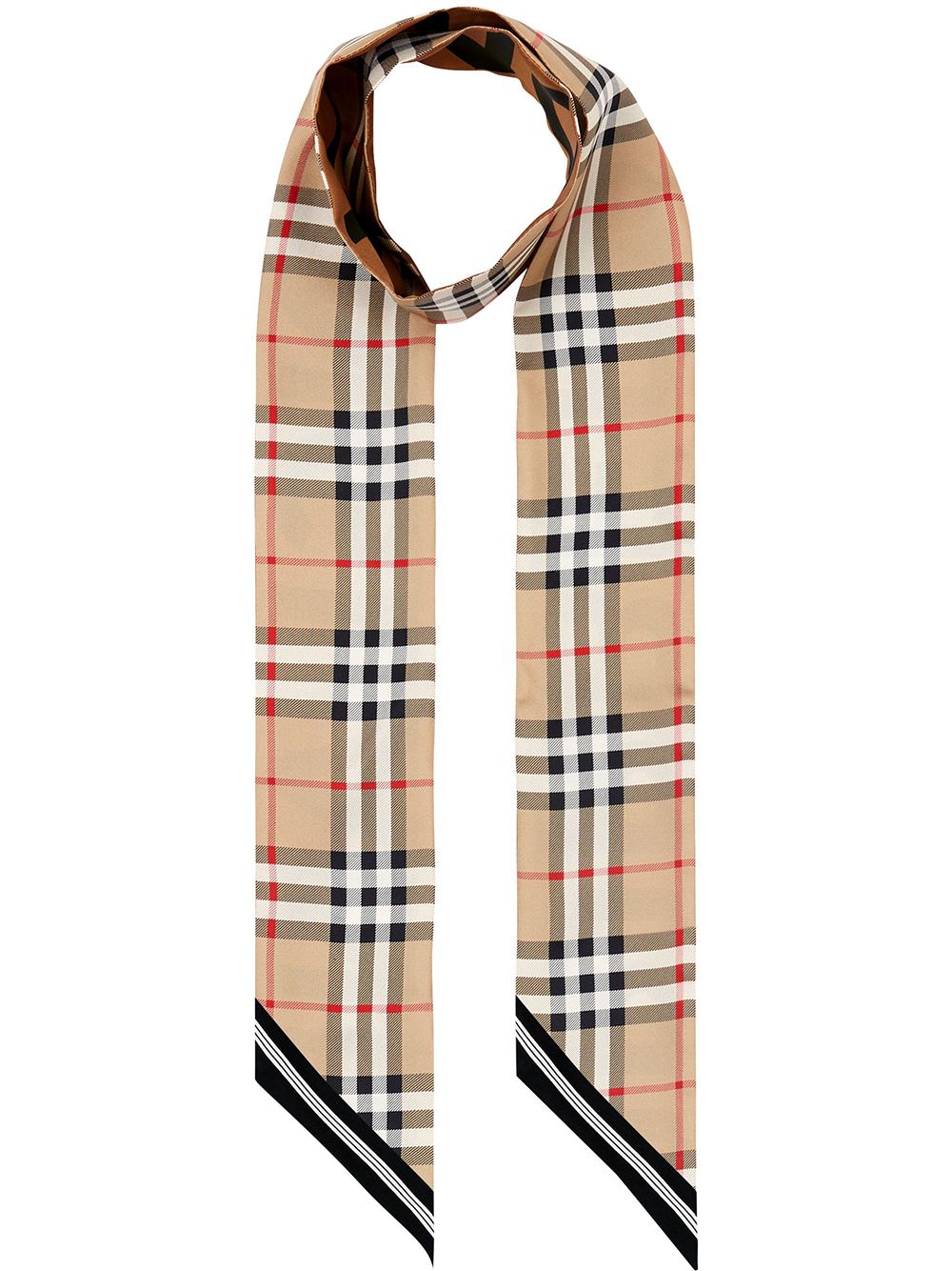 Burberry BURBERRY- Check Motif Silk Foulard