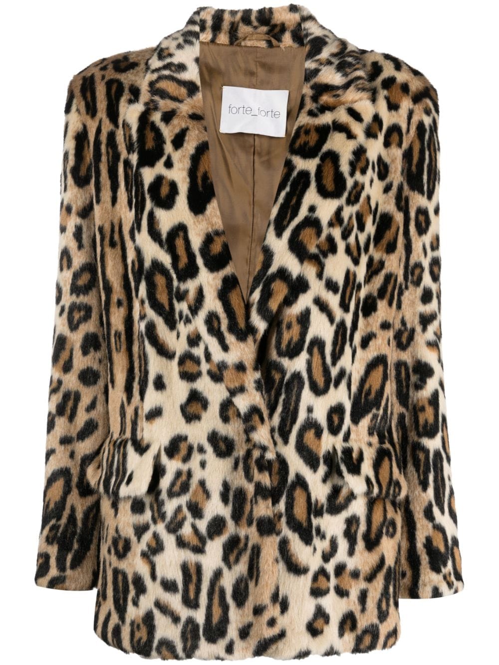 Forte Forte FORTE FORTE- Animalier Eco Fur Single-breasted Jacket