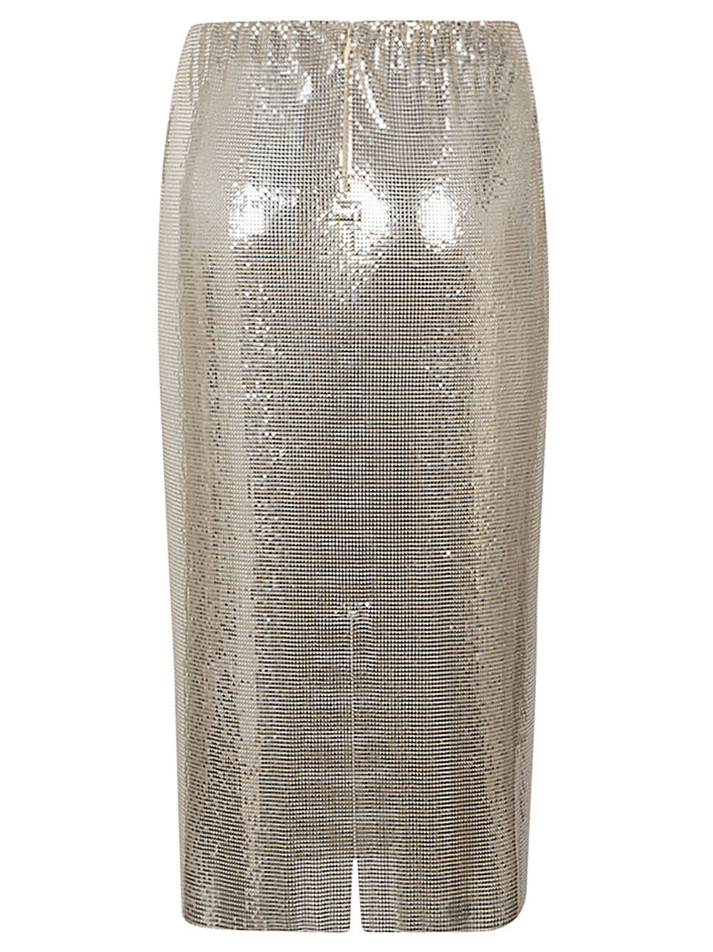 Sportmax SPORTMAX- Metallic Knit Midi Skirt