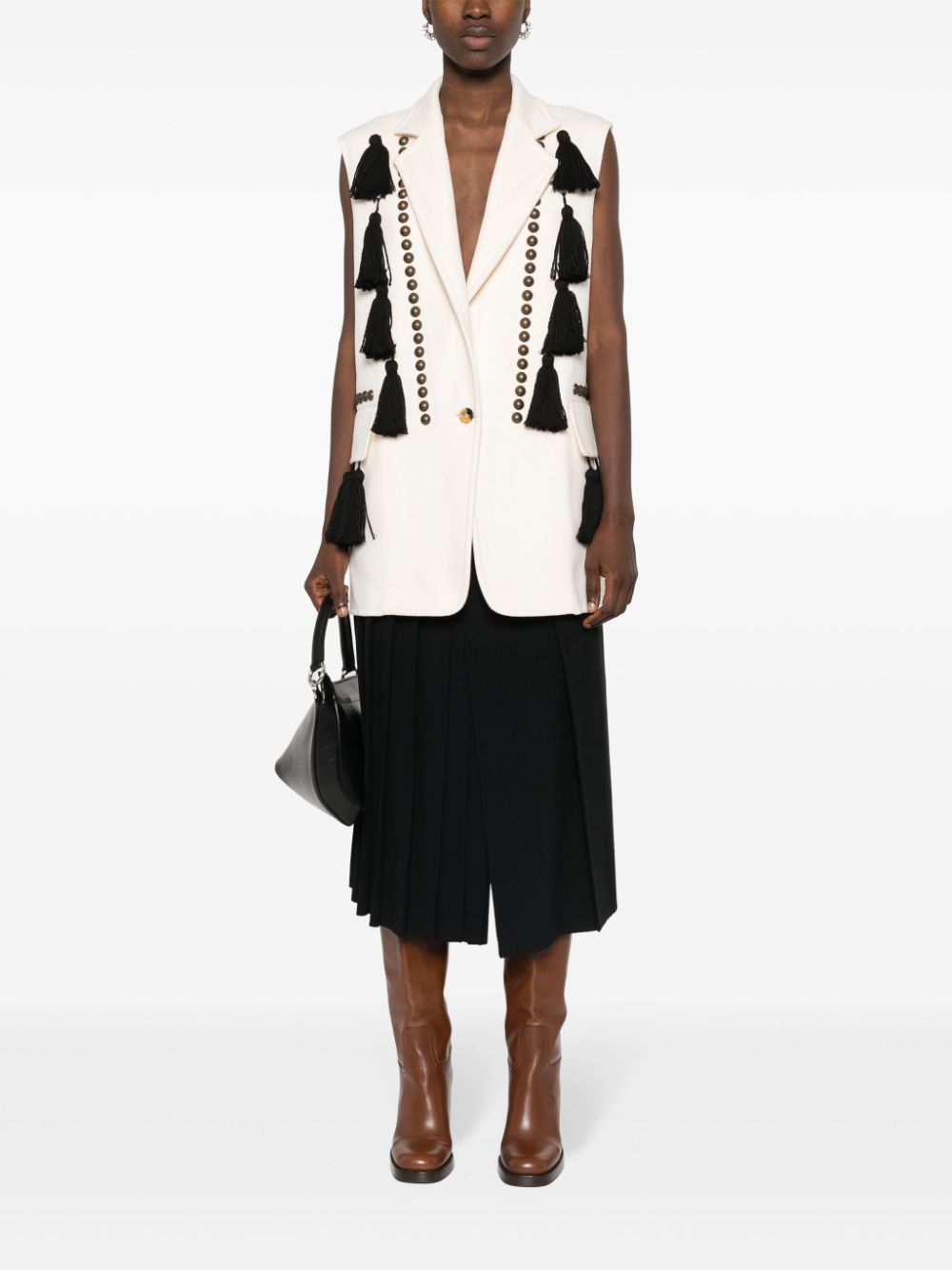 Max Mara MAX MARA- Studded Wool Vest