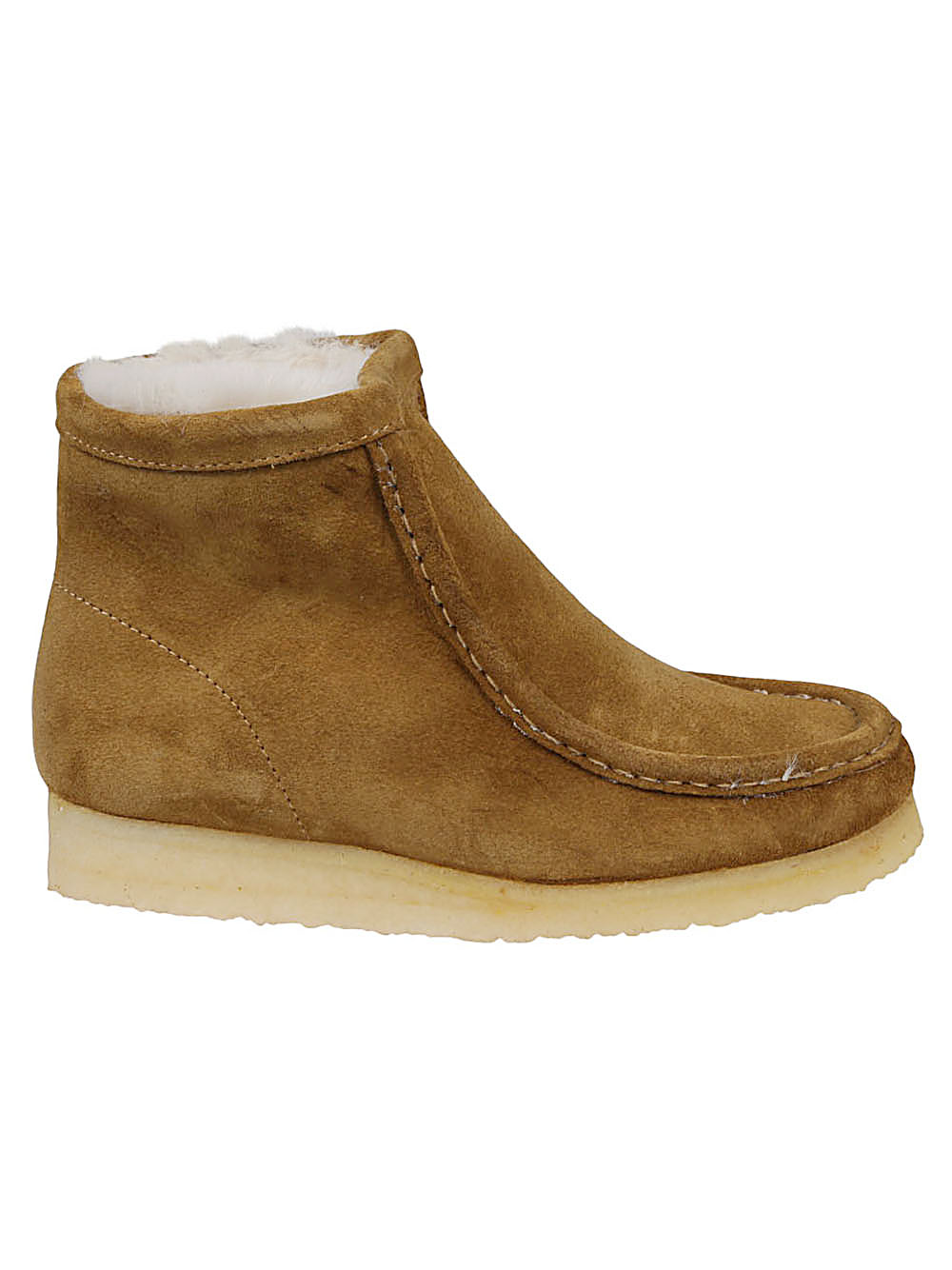 CLARKS CLARKS- Wallabee Hi Suede Leather Boots