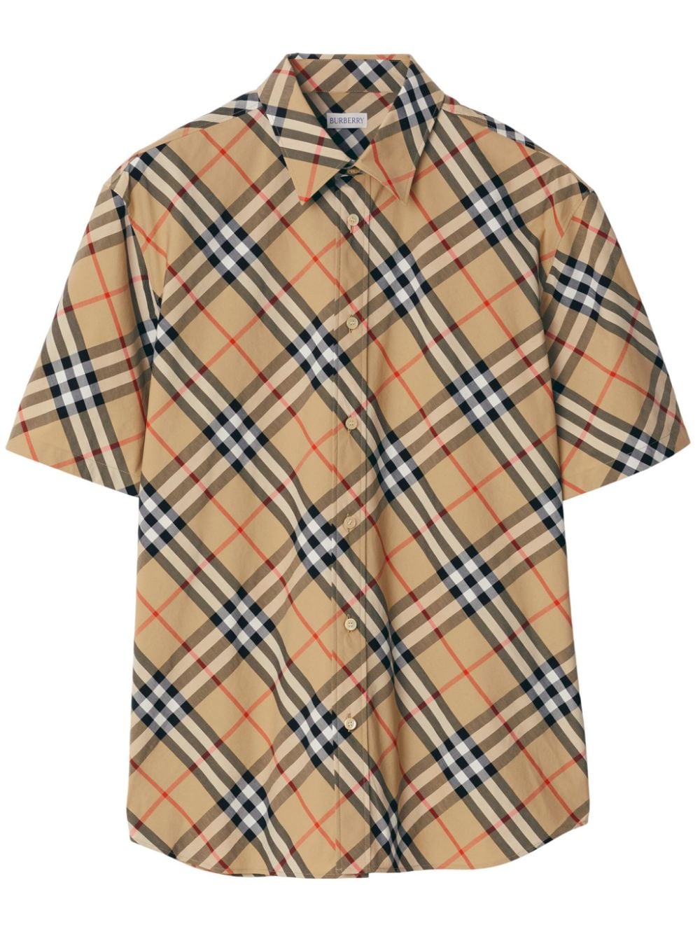 Burberry BURBERRY- Check Motif Cotton Shirt