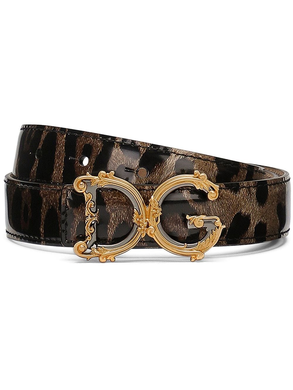 Dolce & Gabbana DOLCE & GABBANA- Dg Logo Leather Belt