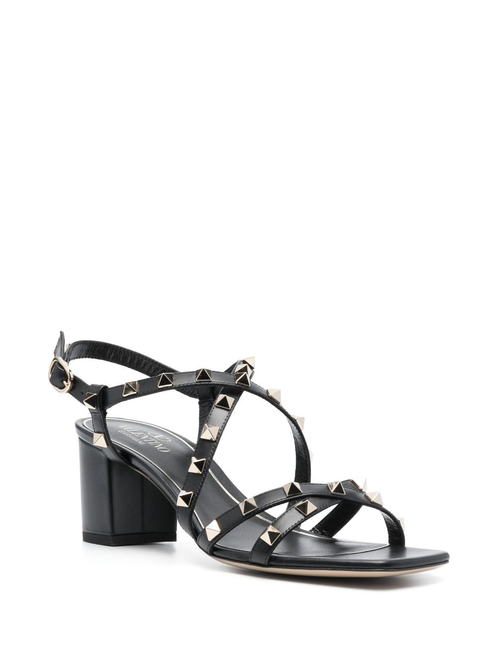 VALENTINO GARAVANI VALENTINO GARAVANI- Rockstud Leather Heel Sandals