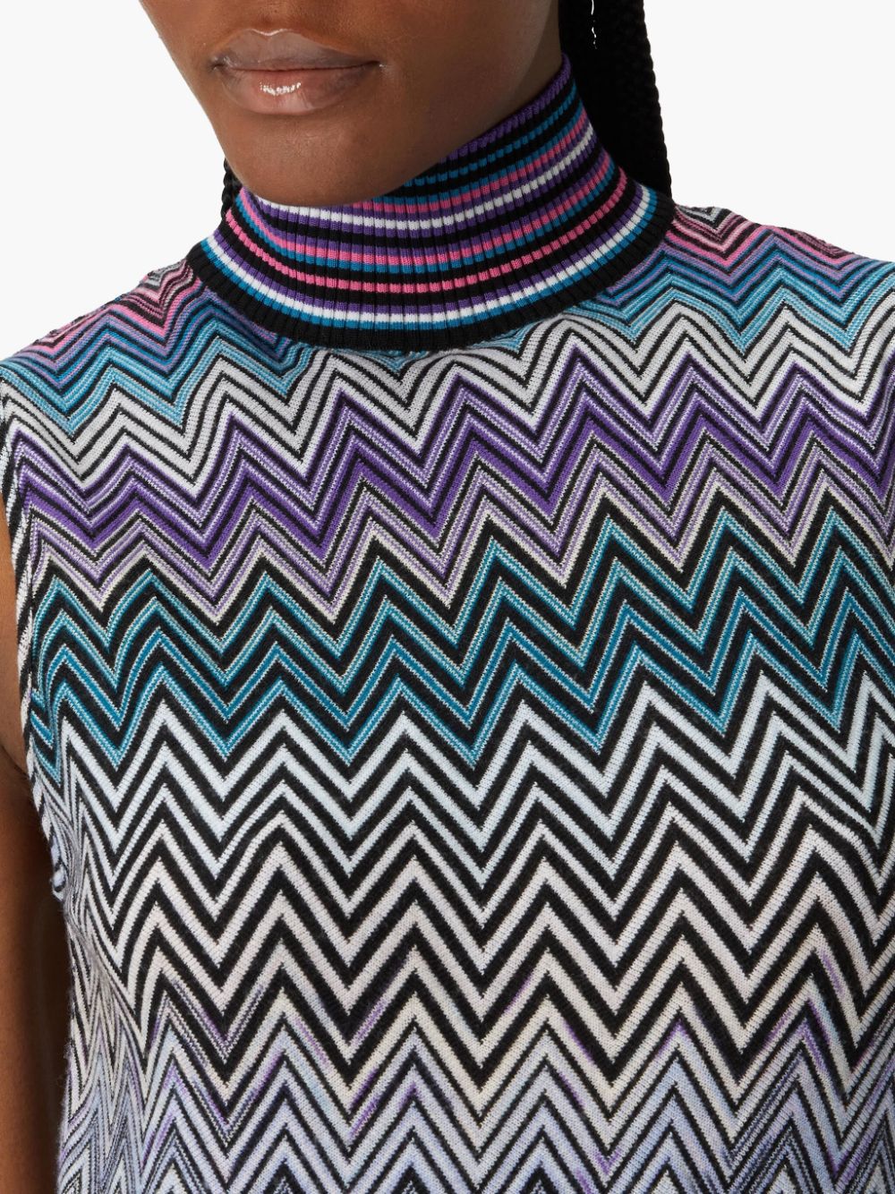 Missoni MISSONI- Zig Zag Motif Wool Top