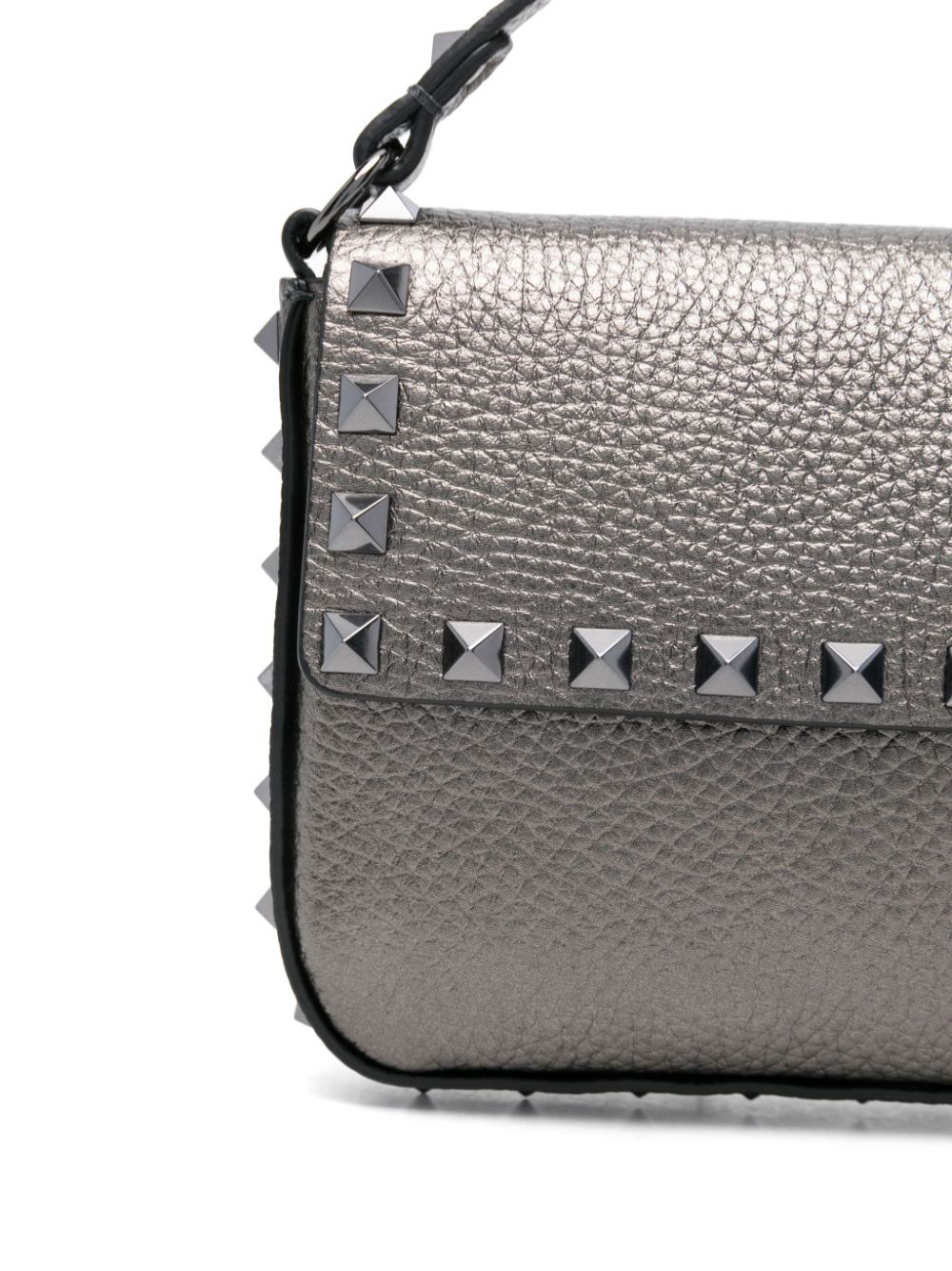 VALENTINO GARAVANI VALENTINO GARAVANI- Rockstud Laminated Leather Mini Bag