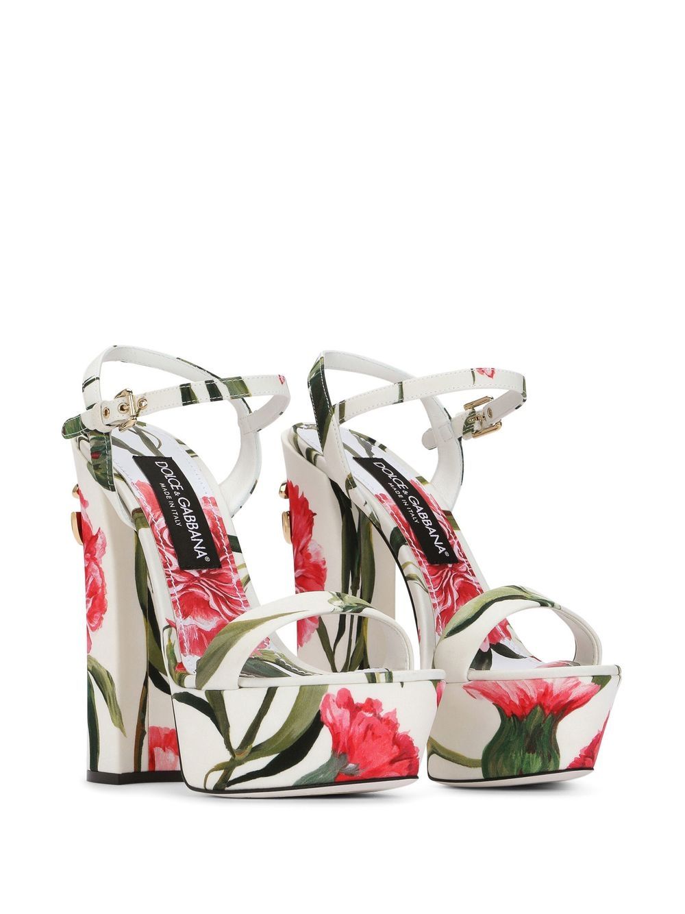 Dolce & Gabbana DOLCE & GABBANA- Printed Platform Heel Sandals