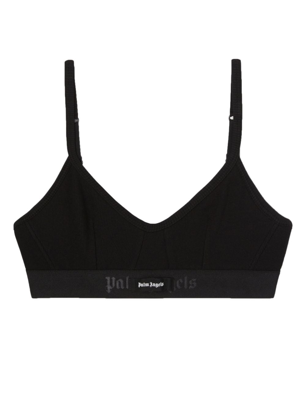 PALM ANGELS PALM ANGELS- Logo Cotton Balconette Bra