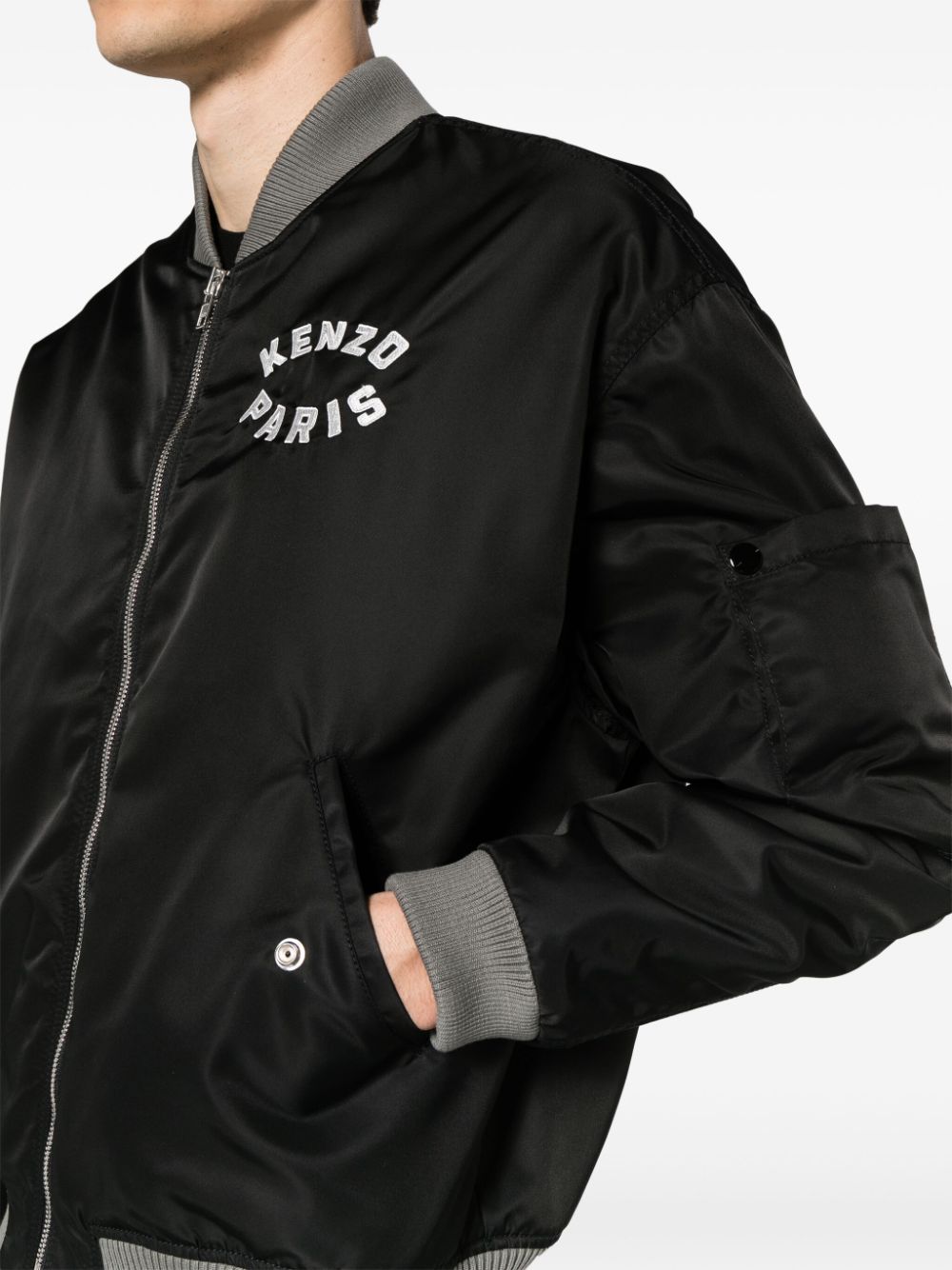 Kenzo KENZO- Lucky Tiger Nylon Bomber Jacket