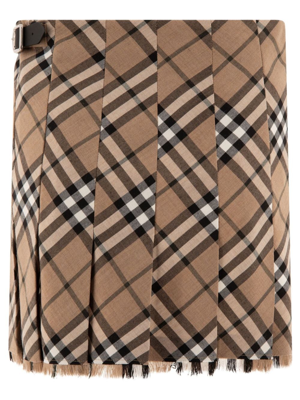 Burberry BURBERRY- Wool Blend Checked Skirt