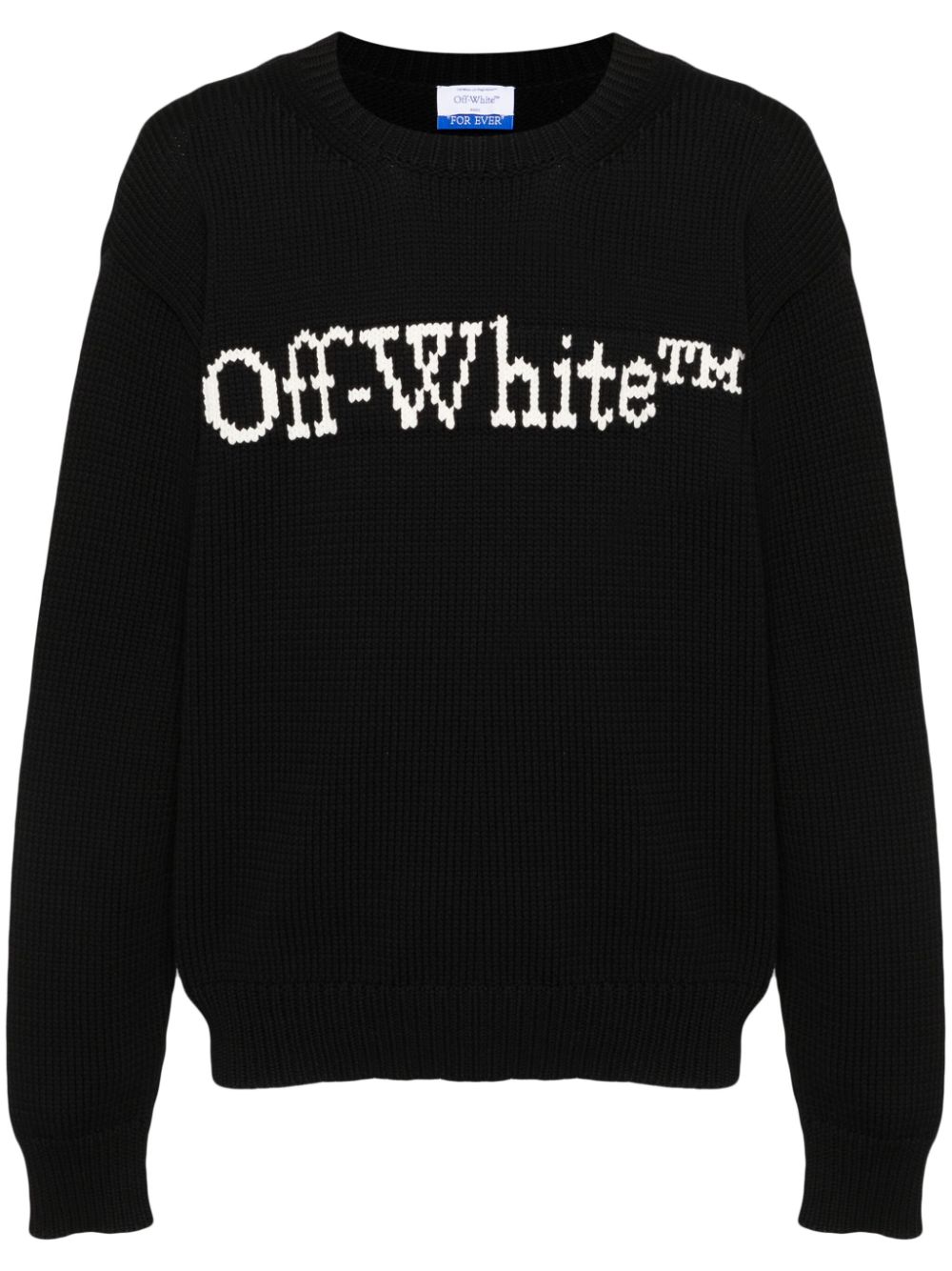 OFF-WHITE OFF-WHITE- Bookish Cotton Crewneck Sweatshirt