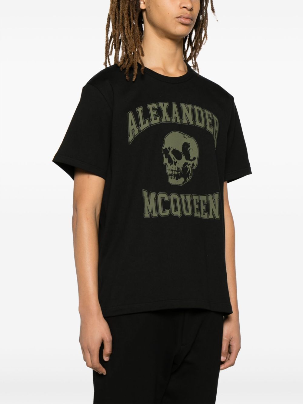 Alexander McQueen ALEXANDER MCQUEEN- Logo Organic Cotton T-shirt