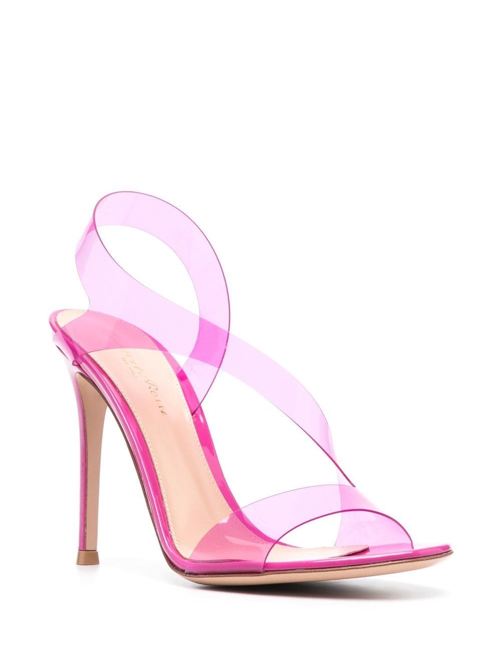 Gianvito Rossi GIANVITO ROSSI- Metropolis Patent And Glass High Heel Sandals