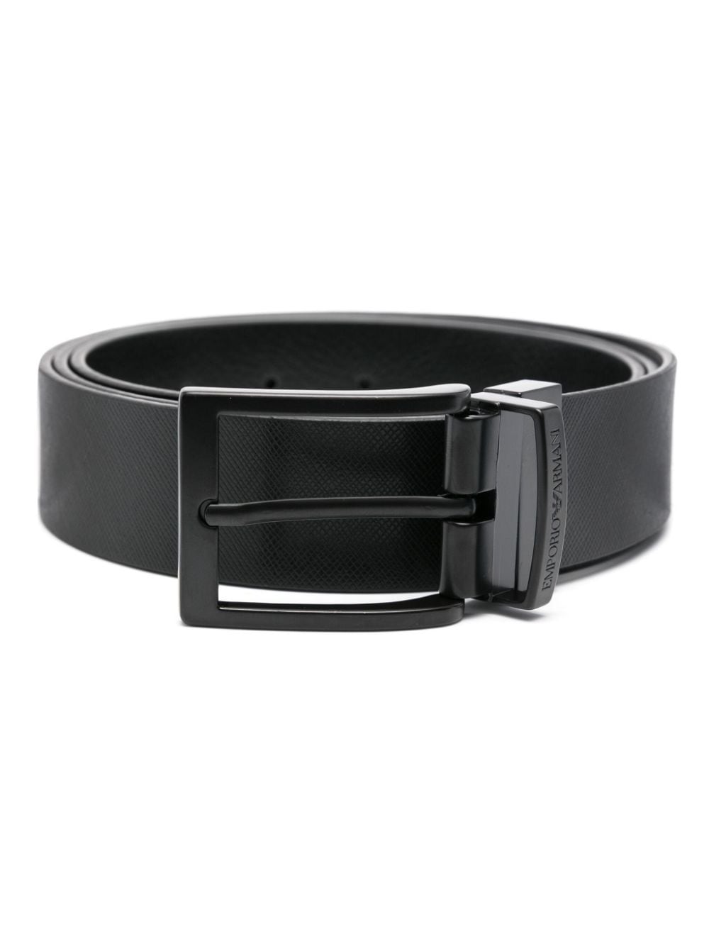 Emporio Armani EMPORIO ARMANI- Logo Leather Belt