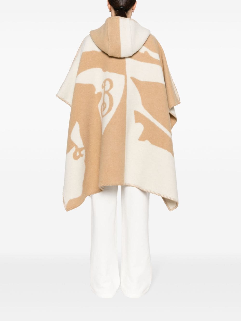 Burberry BURBERRY- Logo Wool Cape