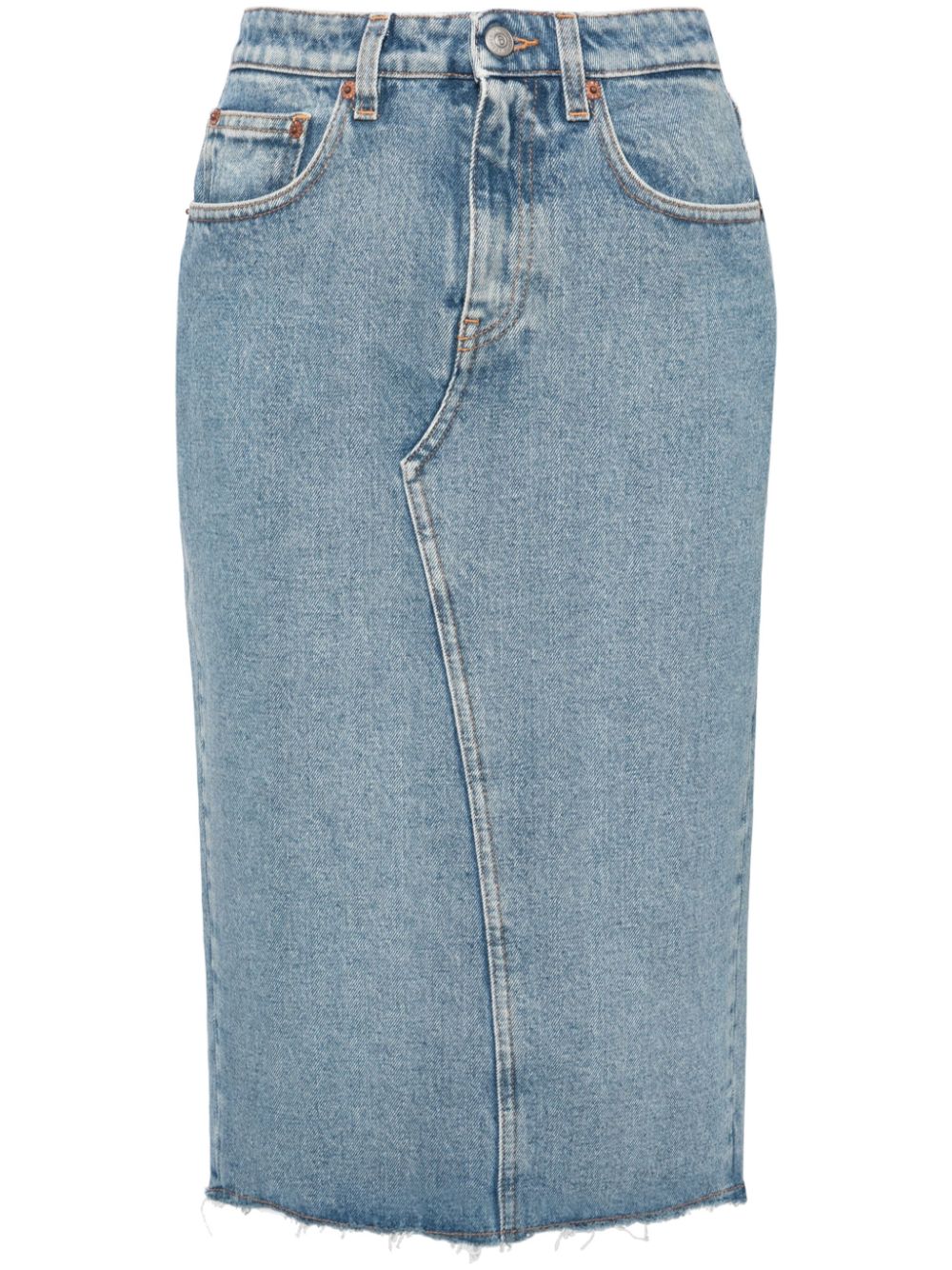 MM6 Maison Margiela MM6 MAISON MARGIELA- Denim Midi Skirt