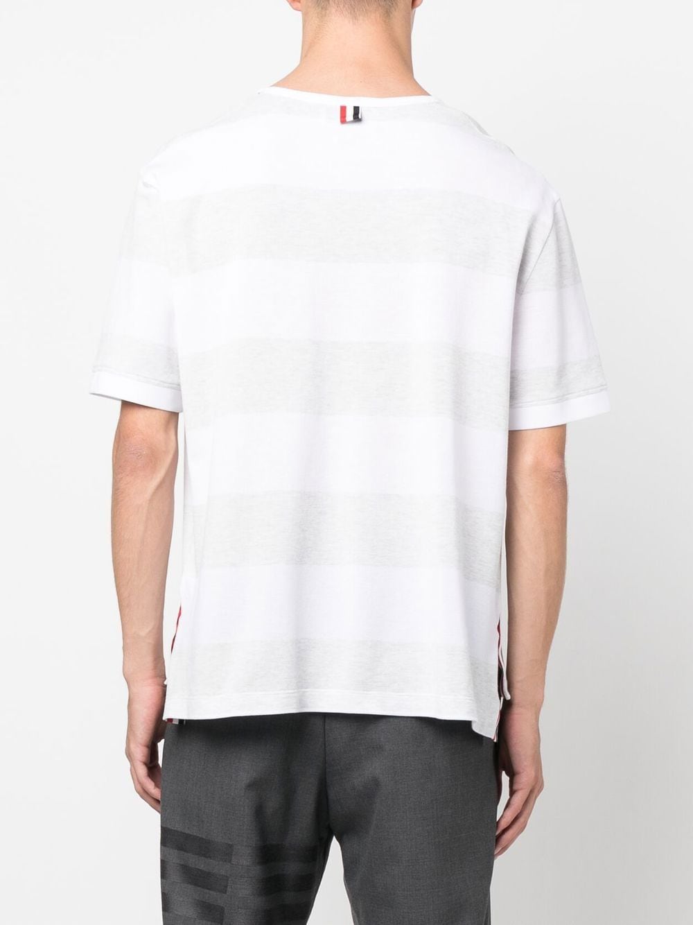 Thom Browne THOM BROWNE- Striped Cotton T-shirt