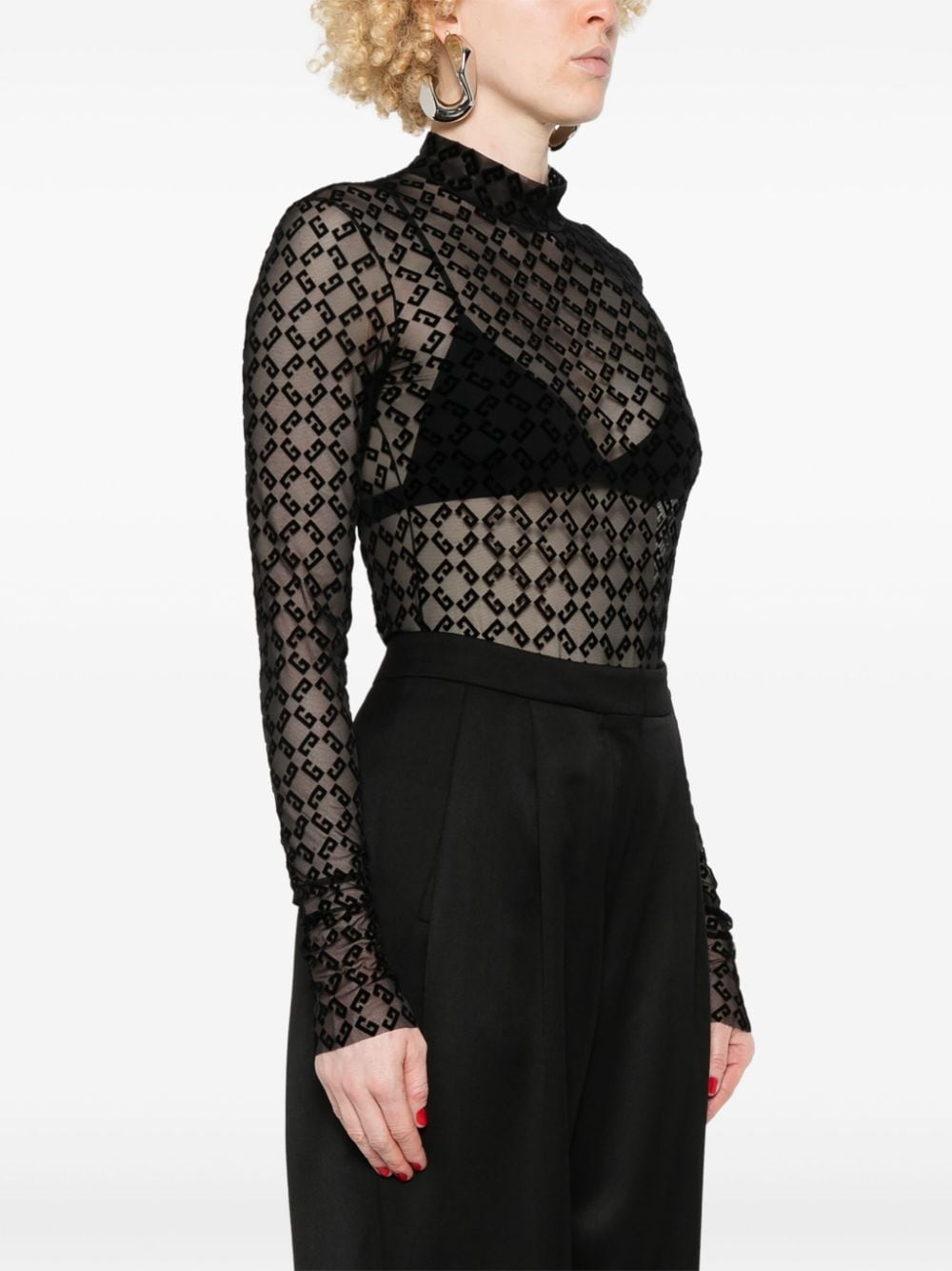 Givenchy GIVENCHY- Jacquard Nylon Bodysuit