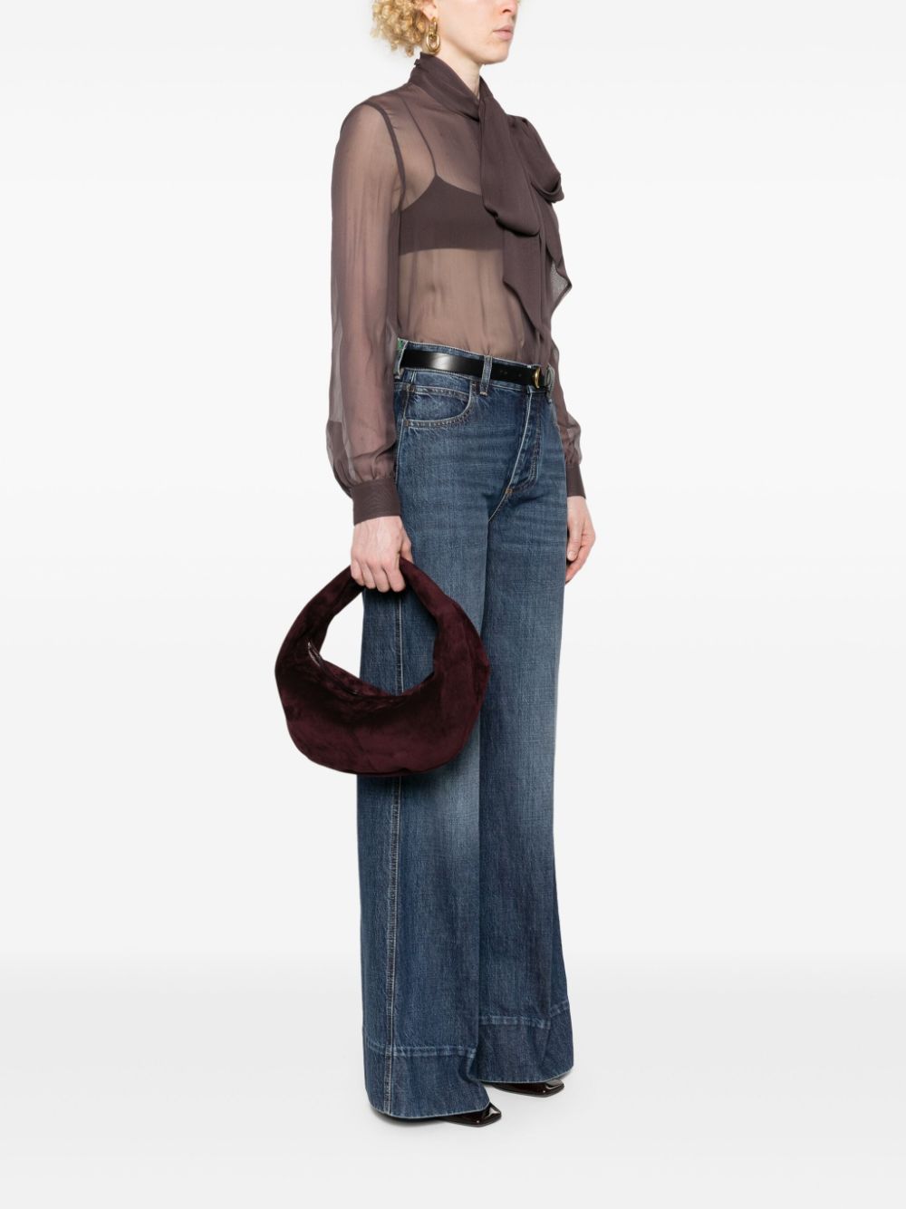 Khaite KHAITE- Olivia Medium Leather Hobo Bag