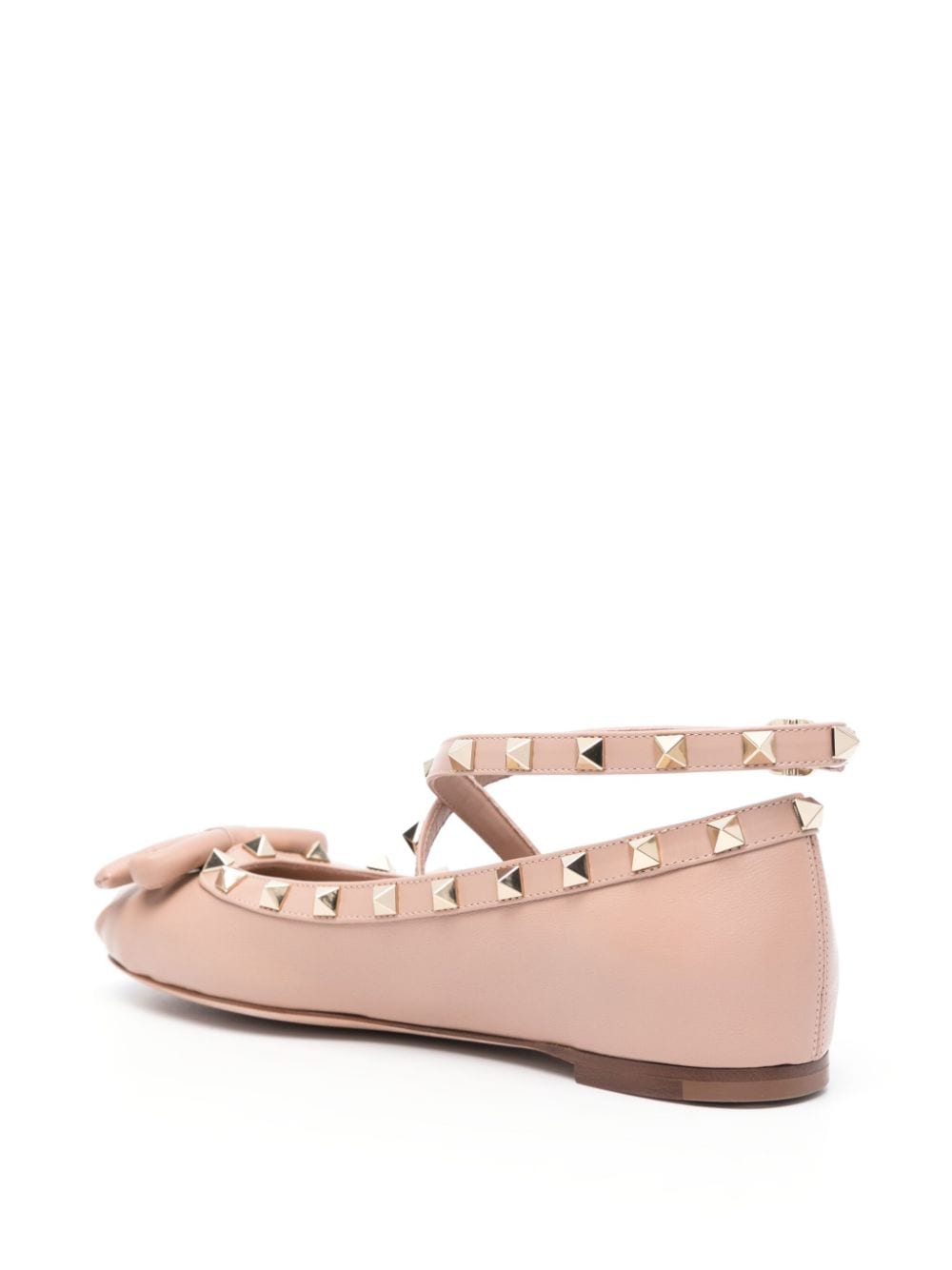 VALENTINO GARAVANI VALENTINO GARAVANI- Rockstud Leather Ballet Flats