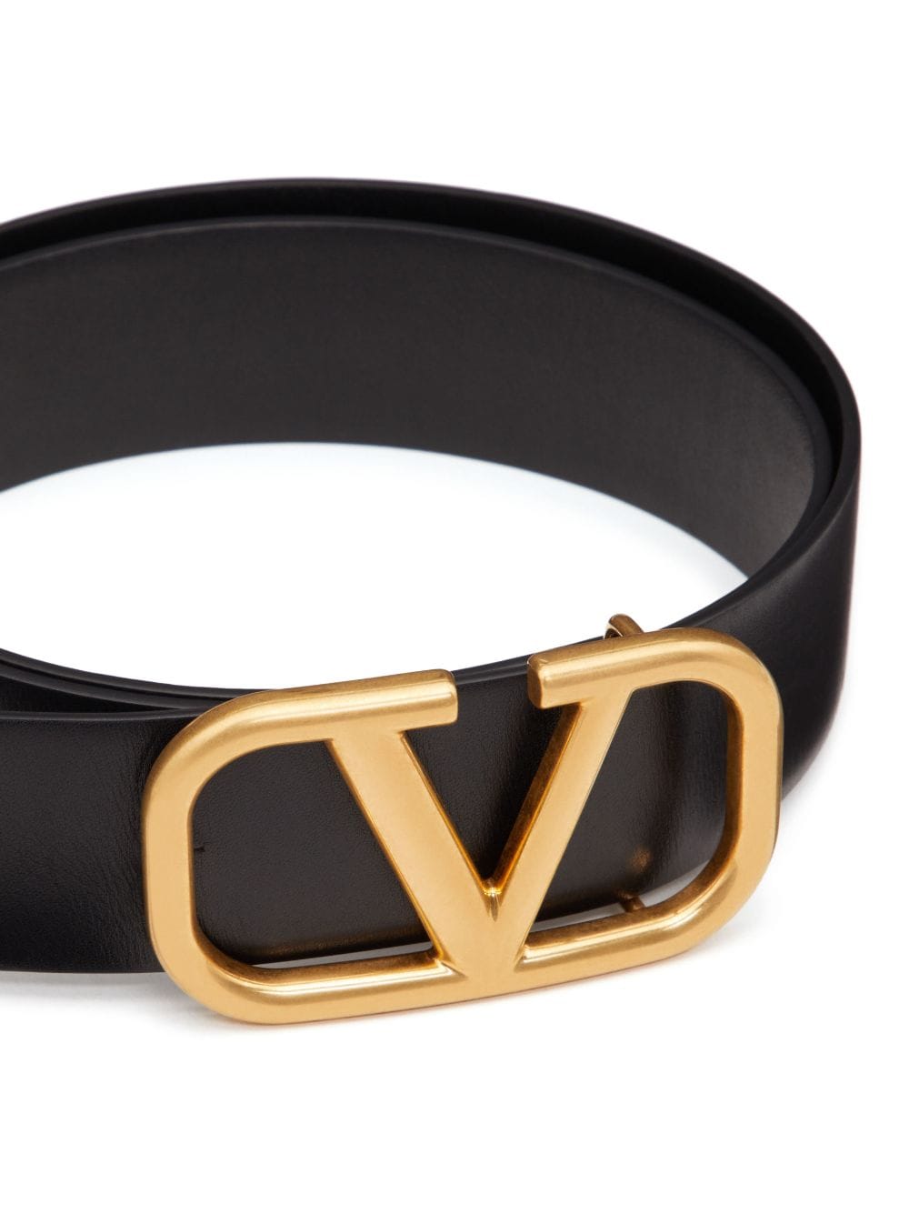 VALENTINO GARAVANI VALENTINO GARAVANI- Leather Belt With Logo Buckle