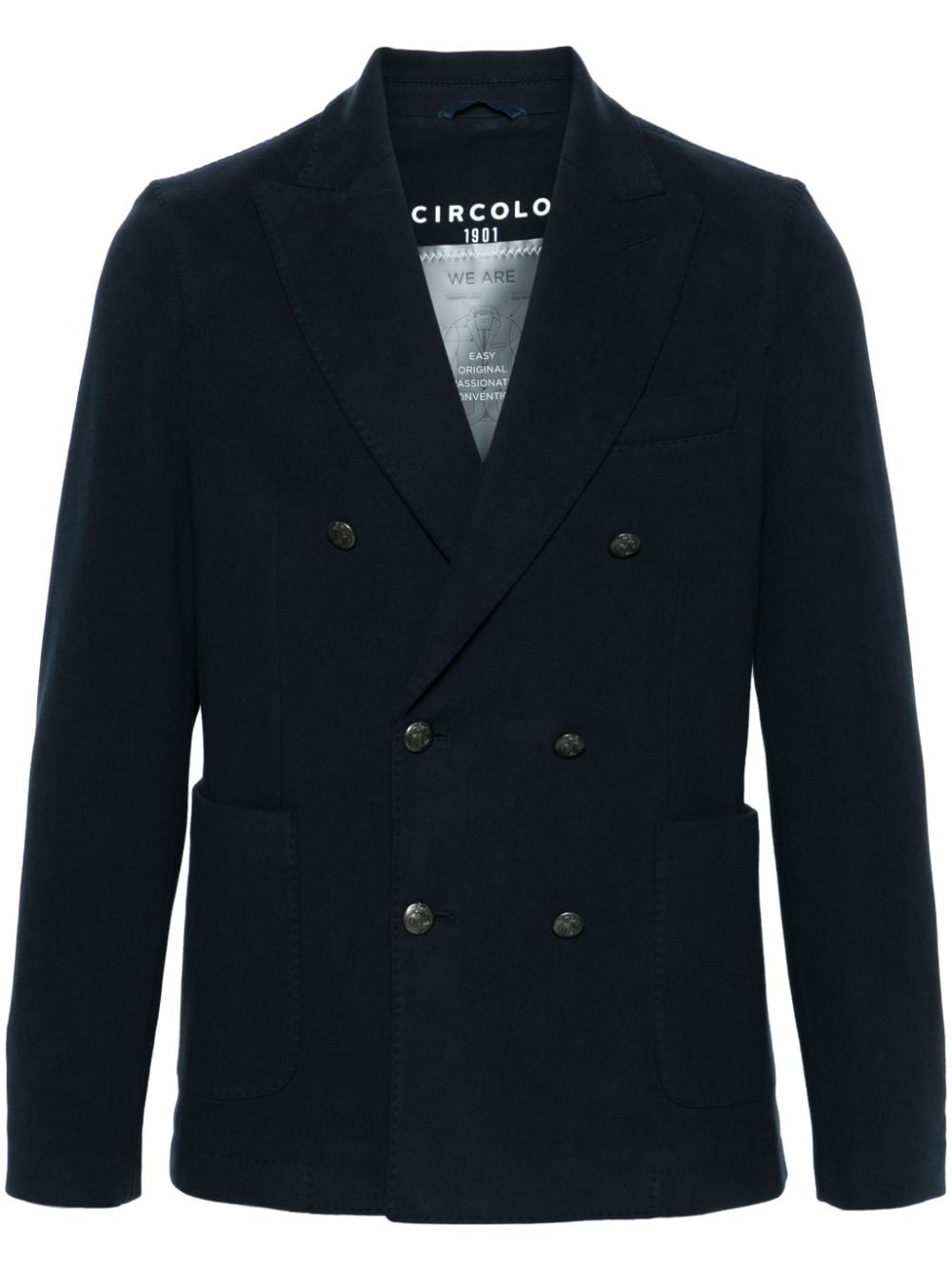  CIRCOLO 1901- Cotton Double-breasted Jacket