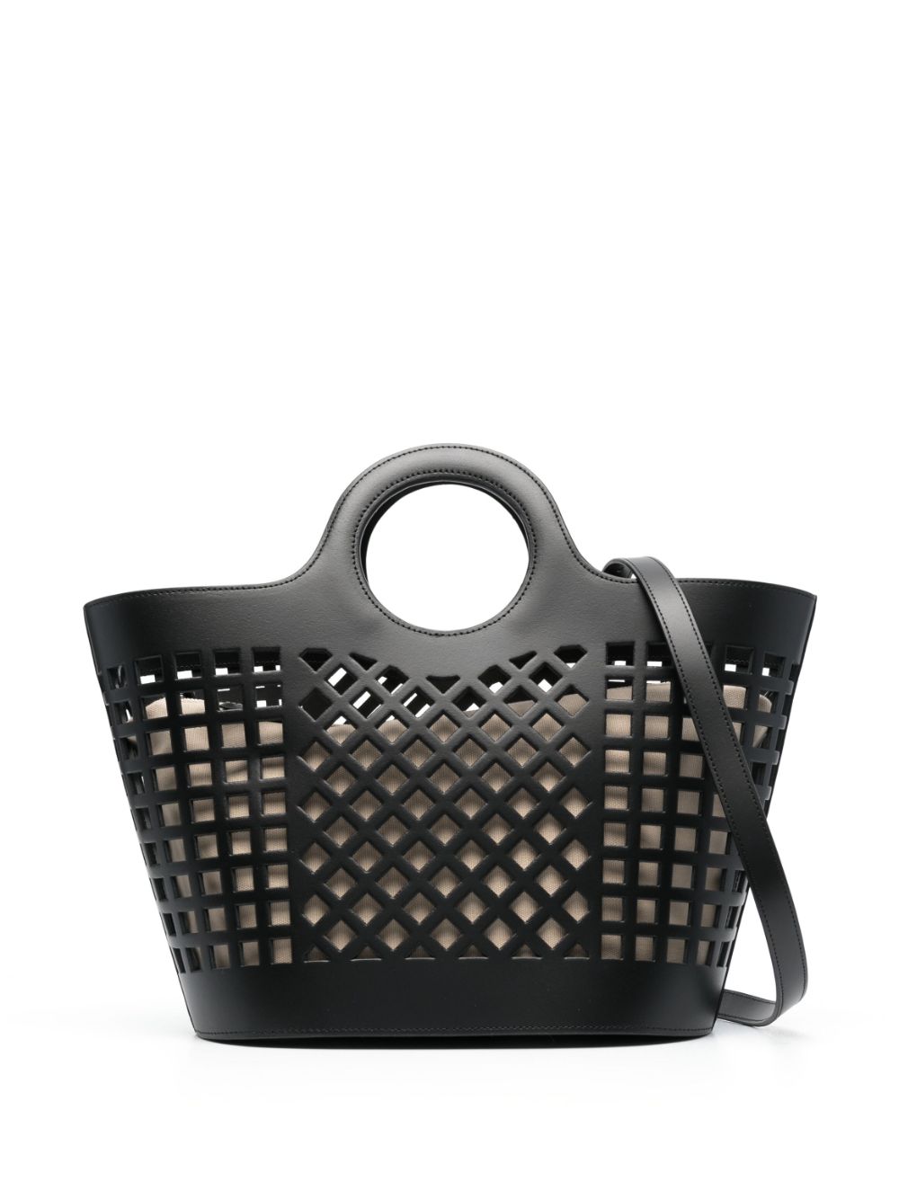 Hereu HEREU- Colmado Cut-out Leather Tote Bag