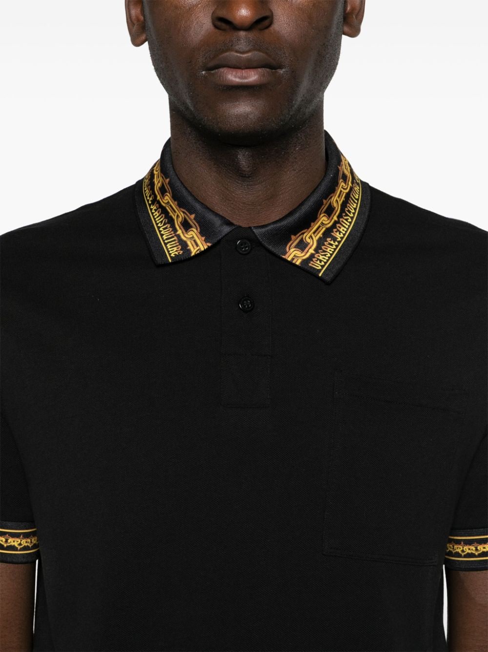 Versace Jeans Couture VERSACE JEANS COUTURE- Cotton Polo Shirt