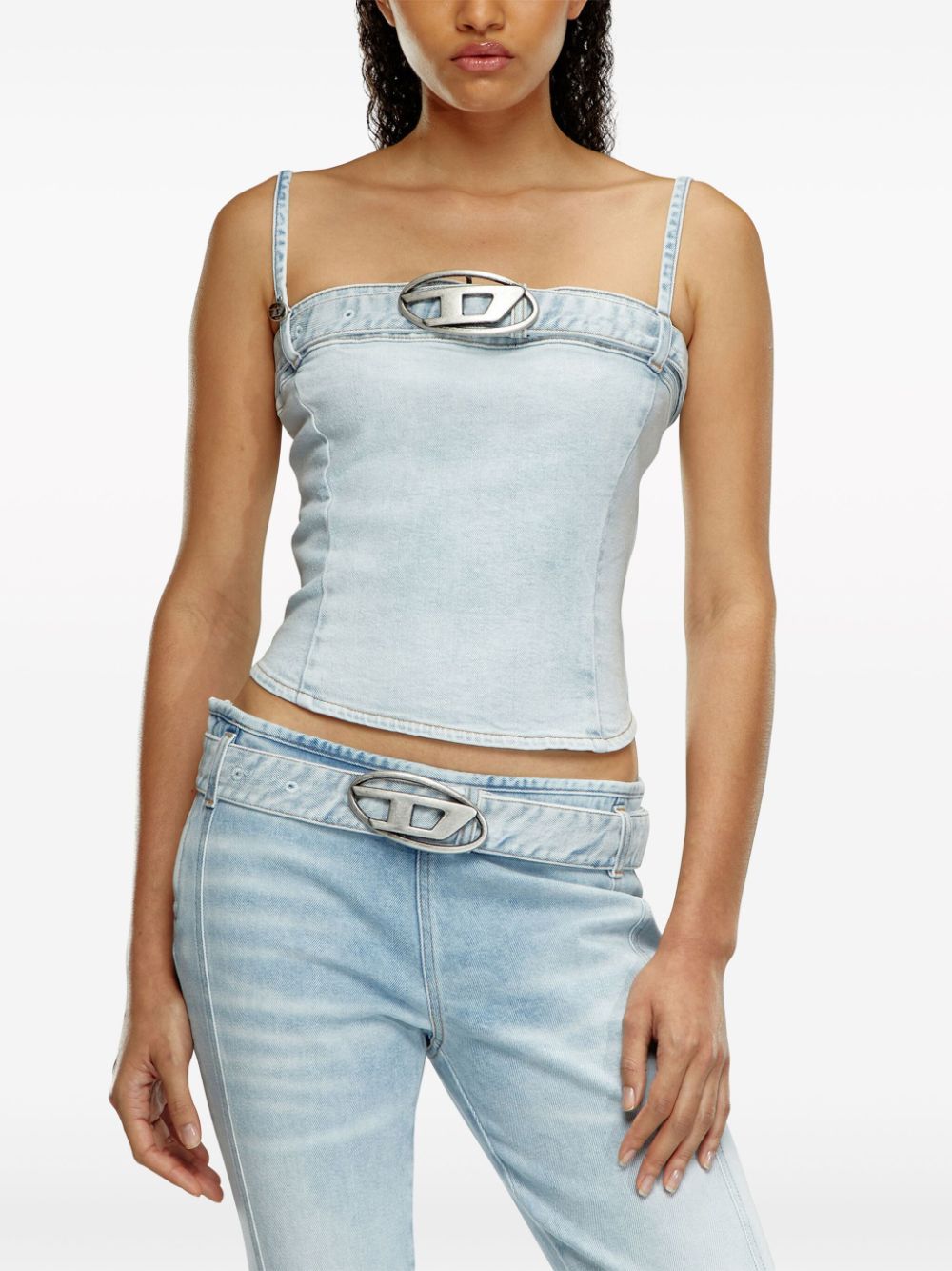 Diesel DIESEL- Logo Denim Top