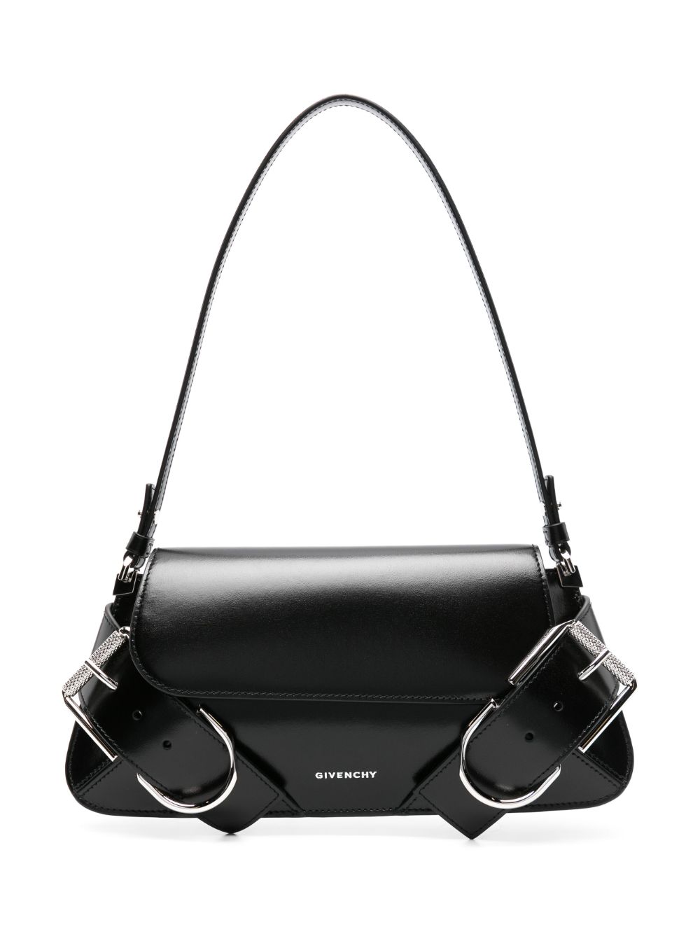 Givenchy GIVENCHY- Voyou Leather Flap Shoulder Bag