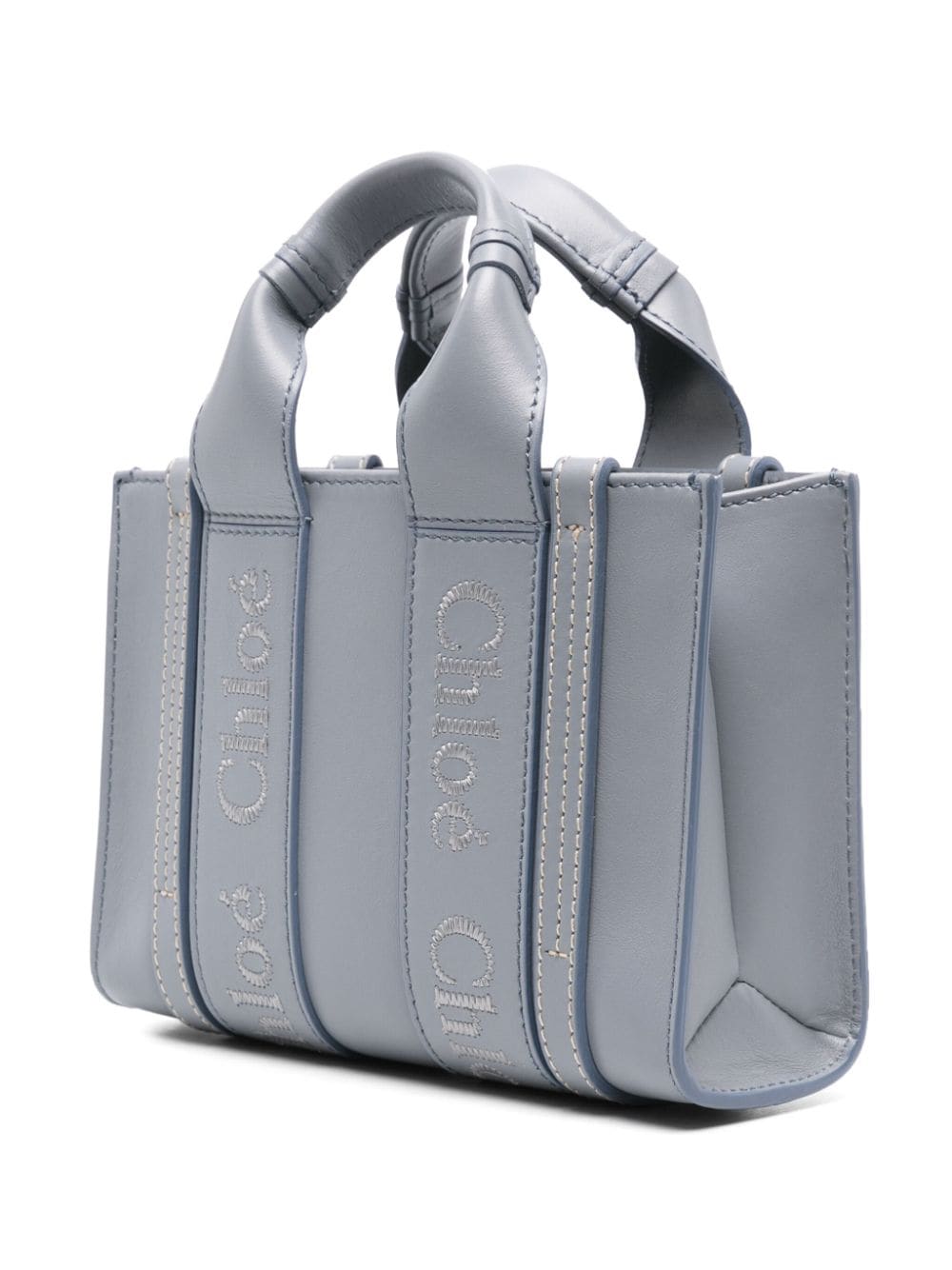 Chloé CHLOÉ- Woody Leather Mini Tote