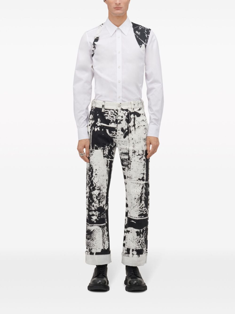 Alexander McQueen ALEXANDER MCQUEEN- Printed Harness Shirt