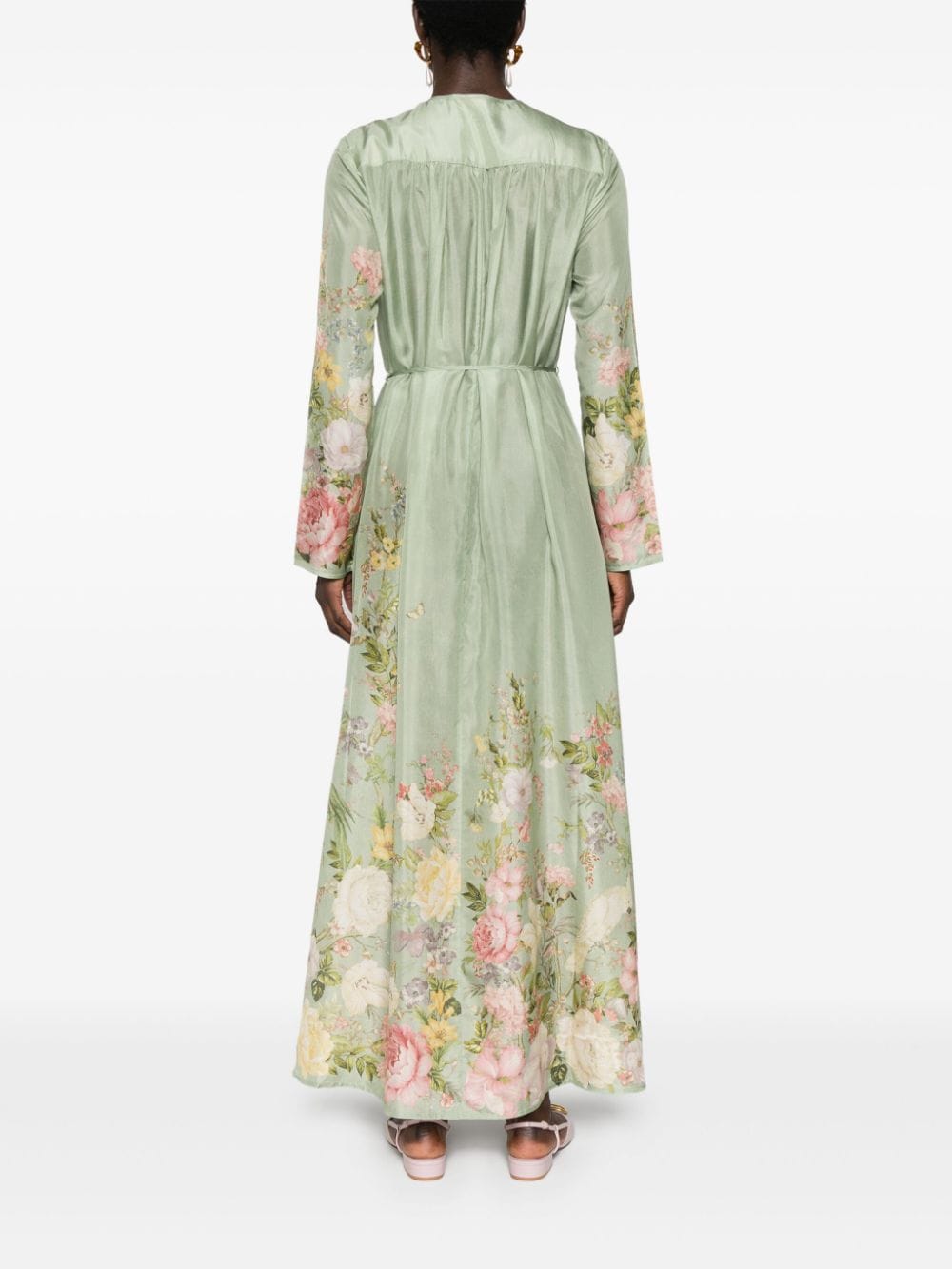 Zimmermann ZIMMERMANN- Floral Print Silk Maxi Dress