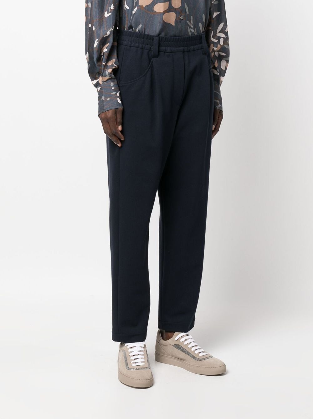 Brunello Cucinelli BRUNELLO CUCINELLI- Cotton Blend Drawstring Trousers