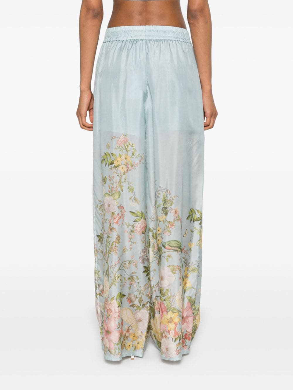 Zimmermann ZIMMERMANN- Floral Print Silk Trousers