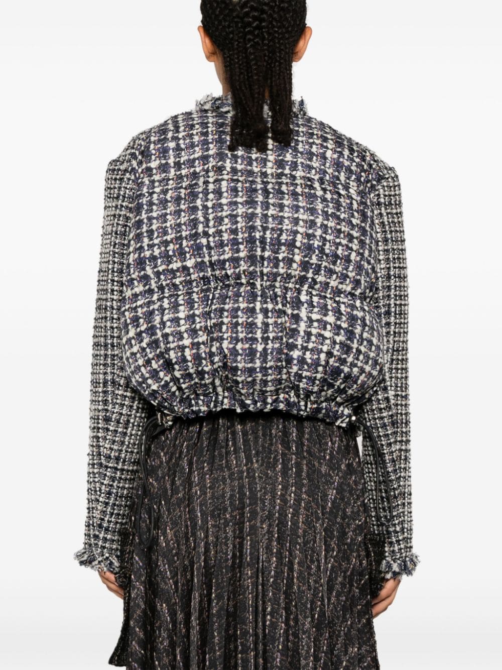 Sacai SACAI- Tweed Wool Short Jacket